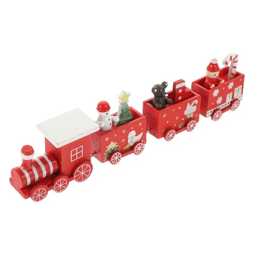 STOBAZA Weihnachts Holzeisenbahn Dekoration Holz Zug Tischdeko Xmas Desktop Ornament Weihnachtsfest STOBAZA Weihnachts Holzeisenbahn Dekoration Holz Zug Tischdeko Xmas Desktop Ornament Weihnachtsfest von STOBAZA