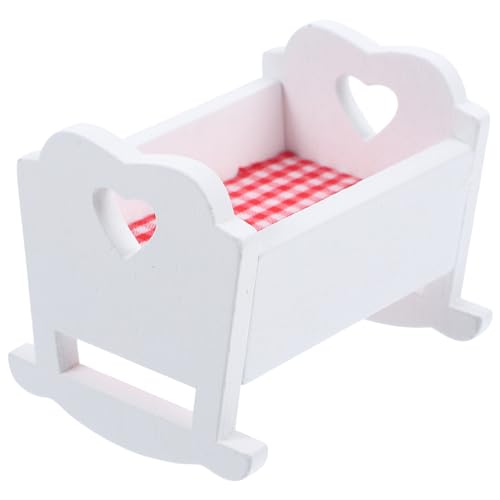 Mini-Puppenbett Babypuppenwiege Puppenwiege Modelle Miniatur-Puppenbett Aus Holz Puppenhaus Spielzeug Möbel Für Puppenhaus Dekoration Zubehör Mini-Puppenbett Babypuppenwiege Puppenwiege Modelle Miniatur-Puppenbett Aus Holz Puppenhaus Spielzeug Möbel Für Puppenhaus Dekoration Zubehör von STOBOK