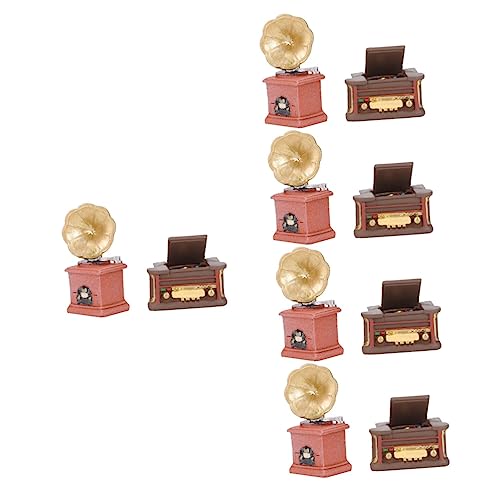 STOBOK 10 STK Vintage-Ornamente Spielset für Kinder Mini-Modell Weihnachtsdekorationen Kamera Zubehör Miniatur-Phonograph Mini-Landschaftsverzierung Weihnachten Radio Requisiten schmücken von STOBOK
