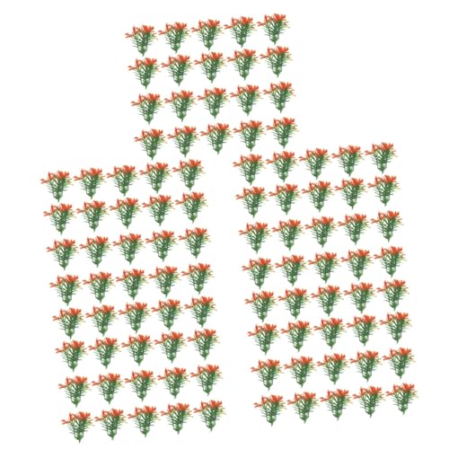 STOBOK 100 STK Mini-Kunstblumen und -Pflanzen Künstliche Pflanze Kunstpflanze Miniaturen Blumenarrangementkästen Puppenhaus-Pflanzendekor Puppenhausbedarf Anlage grüne Pflanzen Ornamente von STOBOK