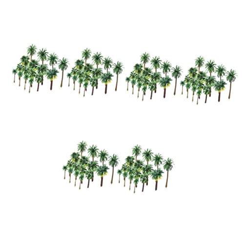STOBOK 108 STK Künstliche Kokospalme Gefälschte Bäume Palmenfiguren Statische Grasbüschel Mini-modellbäume Zubehör Für Regenwald-dioramen Puppenhaus-dekor Anlage Plastik Kokosnussbaum von STOBOK