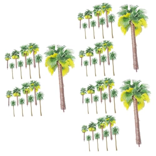 108 STK Palmenmodell plastikpalme modeleisenbahnen Ornament künstlicher Baum grüne Landschaft Landschaftsmodell Kokosnussbaum schmücken Sandkasten Baummodell Gefälschte Bäume von STOBOK