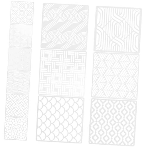 STOBOK 12 Blatt Schablone Wiederverwendbar Kreis Für Und Zeichnung Malerei Hohle DIY Malvorlagen Hohle DIY-vorlage DIY Bastel-malvorlage Malvorlage Zeichnen Das Haustier Weiß von STOBOK