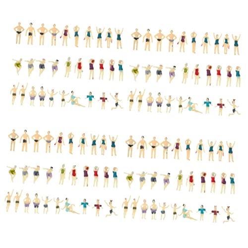 STOBOK 120 STK Charakterpuppenmodell Landschaft Minifiguren Männchen Modellbau Modelle plastische Ornamente Sandtisch Minifiguren Simulation Menschenmodell gemalt Attrappe Sandkasten PVC von STOBOK