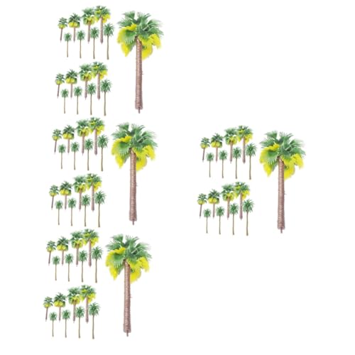 144 STK Palmenmodell plastikpalme modeleisenbahnen Figuren für modelleisenbahnen Ornament Mini-Palmen Simulationsbaum künstlich Modellbaum Zubehör Dekorationen Baummodell von STOBOK