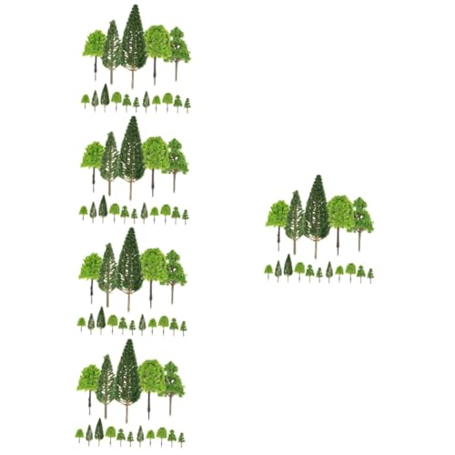 STOBOK 150 STK Mikrolandschaftssimulationsbaum Statische Grasbüschel Büro-schreibtischzubehör Baumbaumodell Schreibtisch-dekor Modelleisenbahn Diorama Grünes Dekor Plastik Mini Bonsai von STOBOK