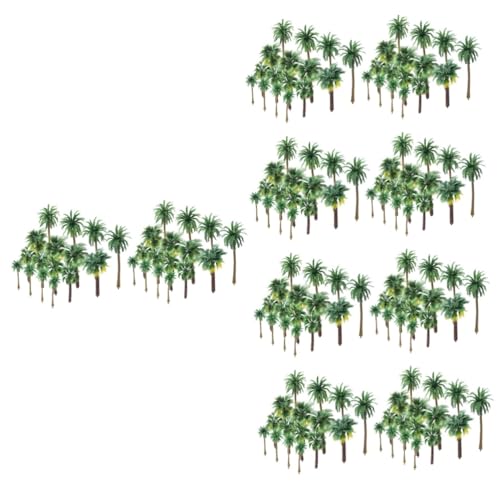 STOBOK 180 STK Künstliche Kokospalme Puppenhaus-dekor Mini-landschaftsbaum Mini-bäume Zum Basteln Gefälschte Bäume Statische Grasbüschel Architektur Bäume Zubehör Plastik Kleiner Baum von STOBOK