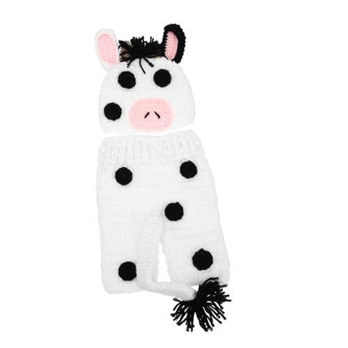 STOBOK 1Satz Fotografie Outfit Set Für Neugeborene Elastisches Häkelmütze Hosen Süßes Kostüm Für Fotoshootings Für Säuglingskostüm Kleinkleidung von STOBOK
