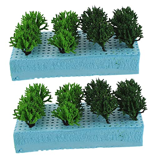 STOBOK 2 Kisten Bush-Hain-Modell ausfallen Farn Unterlage Pflanzen gefälschte Pflanze bastelmaterial bastel Materialien Mikrolandschaftsmaterial Mikrolandschaftsornamente Plastik Green von STOBOK