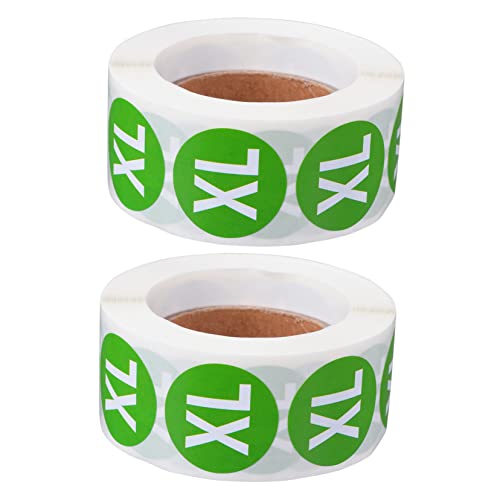 STOBOK Multifunktionaler Größenaufkleber 2 Etikettenrollen Für Eine Einfache Größenklassifizierung Der Verpackung von STOBOK