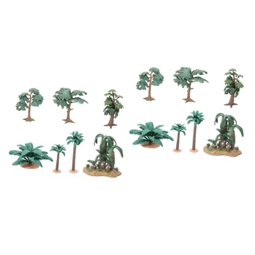 STOBOK 2 Sätze Simulation Von Bäumen Ornament Mini-palmen Miniaturpalmen Zum Basteln DIY Mini-bäume Mini-baumbüsche Hawaiianische Partyverzierung Modell Künstlich Plastik Puppenhaus von STOBOK