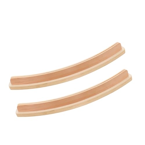 STOBOK Eleganter Gebogener Pokerkartenständer 2 Stück Kartendeckhalter Aus Holz Tablett Für Bridge-Partys von STOBOK