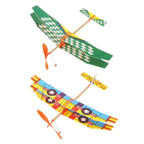 STOBOK 2-Teiliges Flugzeugmodell Mit Gummibandantrieb: DIY-Flugzeugmodellset Aus Schaumstoff Flugzeugspielzeug Holzsport-Gleitschirmmodelle Für Kinder Lernspielzeug Für Drinnen Und STOBOK 2-Teiliges Flugzeugmodell Mit Gummibandantrieb: DIY-Flugzeugmodellset Aus Schaumstoff Flugzeugspielzeug Holzsport-Gleitschirmmodelle Für Kinder Lernspielzeug Für Drinnen Und von STOBOK