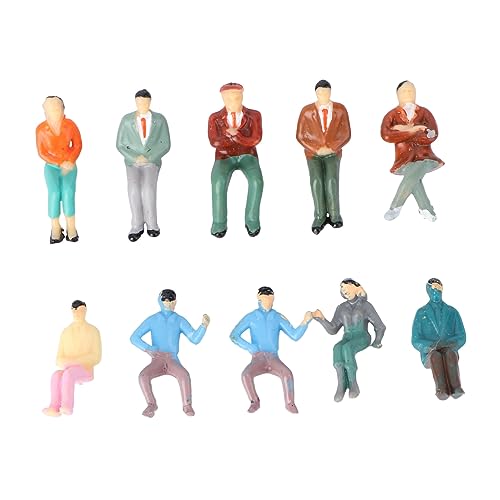 STOBOK 20 STK Farb simulations Puppe menschliche Miniaturfiguren trainiert Architekturmodelle Ornament Minifigurenmodell Simulationscharaktermodell Sandkasten Dekorationen Marionette von STOBOK