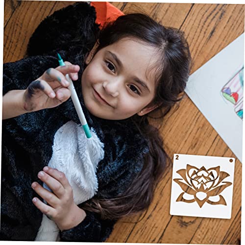 STOBOK 20 Stück Blumenpflanze Vorlage Wiederverwendbar Scrapbook-schablonen Basic Anlage Malschablonen Kleine Schablonen Zum Basteln Quilt-vorlagen Schablonen Zum Zeichnen Mini Plastik von STOBOK