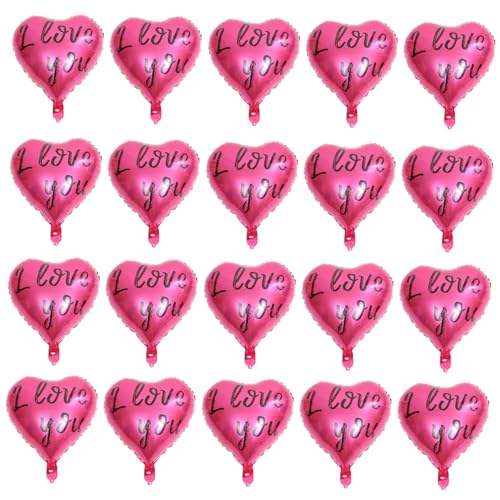 STOBOK 20 Stück Willst du mich heiraten? Ballon liebe Folienballons Geburtstag Dekorationen Heirate mich Dekoration Und Hochzeitsquote Partyballons aus Aluminiumfolie Ballons Rosy von STOBOK