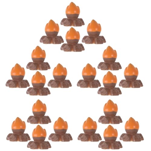 STOBOK 20st Flammenmodell Morgendämmerung Der Flammen Miniaturen Mini-Enten Winziges Mikro Gefälschtes Lagerfeuer Gefälschte Flammen Miniaturmodell Lagerfeuer-Ornament Harz von STOBOK