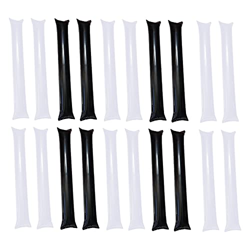 STOBOK 24Pcs Bam Bam Donner Sticks Aufblasbare Cheerleading Klatschen Hände Outfit Krachmacher Schlag Bar Boom Sticks Ballon für Dance Basketball Fußball von STOBOK