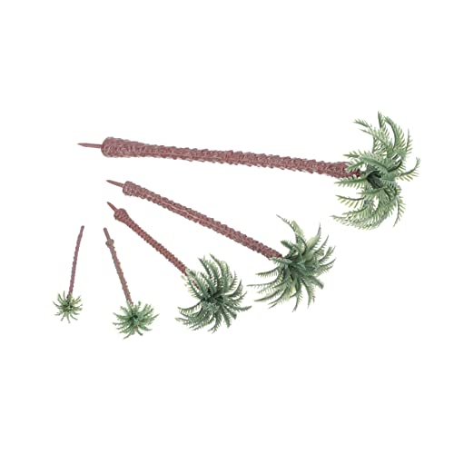 STOBOK 25 Stück Mini-kokosnussbaum Modellbäume Stadt Mini-Pflanzen Mini - Gefälschte Tropische Pflanzen Kaktus Miniaturen Gefälschter Baum Künstlicher Baum Plastik Green von STOBOK