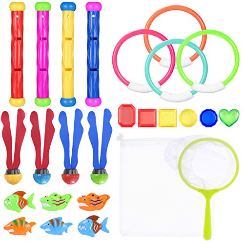 STOBOK 26 Stücke Tauchspielzeug Tauchen Spielzeug Tauchring,Schwimmbad Spielzeug Unterwasser Tauch Pool Spielzeug zum Tauchen Lernen für Kinder Jungs Mädchen STOBOK 26 Stücke Tauchspielzeug Tauchen Spielzeug Tauchring,Schwimmbad Spielzeug Unterwasser Tauch Pool Spielzeug zum Tauchen Lernen für Kinder Jungs Mädchen von STOBOK