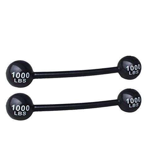 STOBOK 2PCS Aufblasbare Barbell Hantel Strongman Kostüm Spielzeug Karneval Circus Big Top Party Foto Prop Dekoration Gefälschte Gewichte für Kinder Erwachsene Phantasie Kleid Sport von STOBOK