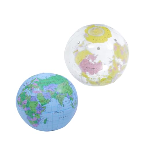 STOBOK 2St aufblasbarer aufblasbarer ball Strandball Spielzeugball Aufblasbare Weltkugel für den Strand aufblasbarer Kugelball Strandbälle Schwimmbadball PVC STOBOK 2St aufblasbarer aufblasbarer ball Strandball Spielzeugball Aufblasbare Weltkugel für den Strand aufblasbarer Kugelball Strandbälle Schwimmbadball PVC von STOBOK