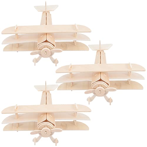 STOBOK 3 Stück Holzflugzeug DIY Bausatz – Malen Und Zusammenbauen Für Kinder Pädagogisches Spielzeug Zur Förderung Der Kreativität Und Hand-Auge-Koordination Ideal Als Dekoration Und Geschenk STOBOK 3 Stück Holzflugzeug DIY Bausatz – Malen Und Zusammenbauen Für Kinder Pädagogisches Spielzeug Zur Förderung Der Kreativität Und Hand-Auge-Koordination Ideal Als Dekoration Und Geschenk von STOBOK