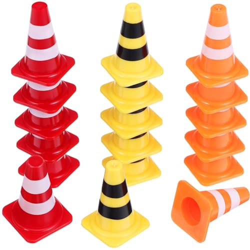STOBOK 30 Stück Mini-Verkehrskegel Aus Kunststoff Winzige Simulations-Sicherheitstrainings-Straßensperrenkegel Miniatur-Verkehrskegel Für Kinder Mehrzweck-BAU-Themenparty Sportaktivität STOBOK 30 Stück Mini-Verkehrskegel Aus Kunststoff Winzige Simulations-Sicherheitstrainings-Straßensperrenkegel Miniatur-Verkehrskegel Für Kinder Mehrzweck-BAU-Themenparty Sportaktivität von STOBOK