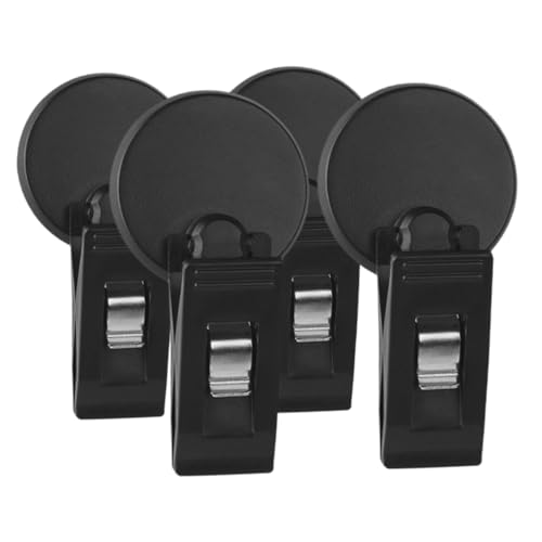 STOBOK 4 Stück Inhaber eines Autotickets auto innenraum zubehör Auto Ticket Halter Auto Zubehör Kleber Auto Zubehör Halter Saugnäpfe für Fenster kleine Saugnäpfe Fenstersauger PVC Black von STOBOK