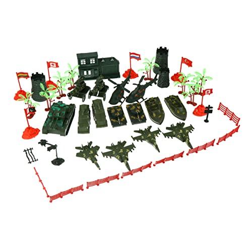 STOBOK 41St Spielzeugmodell für Kinder Soldat Spielset Spielzeugset aus Kunststoff Spielzeug Set Soldaten Spielzeug Kinderanzug simuliertes Szenenspielzeug militärisches Spielzeug von STOBOK