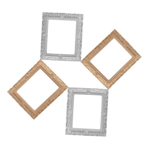 STOBOK 4pcs Zubehör Für Puppenhäuser Kleine Fotohalter Fotorahmen-Modell Kleine Fotorahmen Handwerk Miniatur-Vintage-fotorahmen Ornament-bilderrahmen Bilderrahmen Für Minihaus Harz STOBOK 4pcs Zubehör Für Puppenhäuser Kleine Fotohalter Fotorahmen-Modell Kleine Fotorahmen Handwerk Miniatur-Vintage-fotorahmen Ornament-bilderrahmen Bilderrahmen Für Minihaus Harz von STOBOK