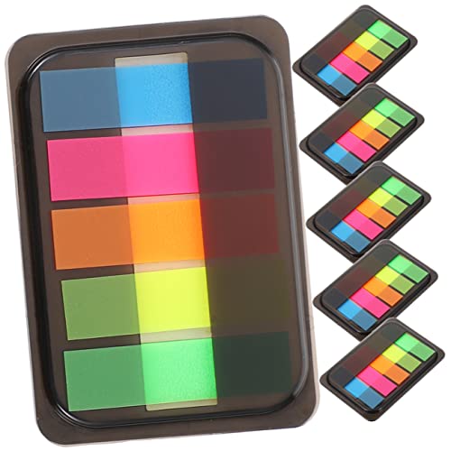 STOBOK 6 Kisten fluoreszierende Haftnotizen Post Neon-Aufkleber Klebestreifen Pastell Etikett bookmarks lesezeichen Notizzettel Buchversorgung transparente Seitenmarkierung das Haustier STOBOK 6 Kisten fluoreszierende Haftnotizen Post Neon-Aufkleber Klebestreifen Pastell Etikett bookmarks lesezeichen Notizzettel Buchversorgung transparente Seitenmarkierung das Haustier von STOBOK