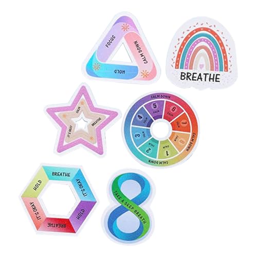 STOBOK 6pcs Beruhigende Relief Aufkleber Für Schreibtisch Sensorische Aufkleber Raue Textur von STOBOK