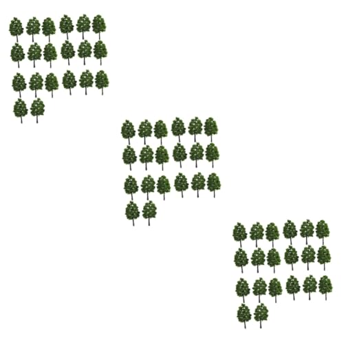 STOBOK 60 STK gefälschte Baumspielzeuge Tierspielzeug Eisenbahnbäume Anzug Grüns modellbahn Landschaft Spur im Ho-Maßstab dreidimensional schmücken Zypresse Pflanze gt künstlicher Baum von STOBOK