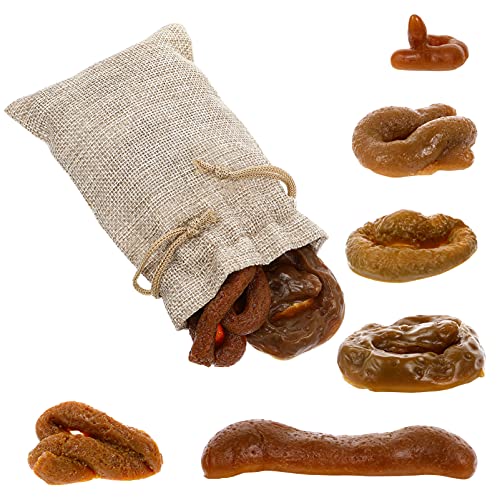 STOBOK 6PCS Neuheit Gefälschte Poop Spielzeug Set Streich Poop Spielzeug Gefälschte Turd Schwimmt auf Wasser für Witz Trick April Fools Tag Party von STOBOK