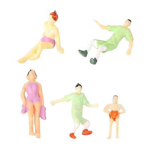 STOBOK 6st Farb Simulations Puppe Deckel Mini-Figuren-dekor Minifigurenmodell Trainiert Architekturmodelle Tischdekoration Mini-Menschen-Figuren Miniaturen Plastik Schreibtisch Marionette von STOBOK