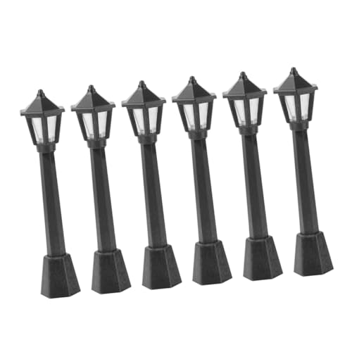 STOBOK 6St Ornament winziges Häuser Modellbau lampen Modellbau Beleuchtung kinderspielzeug für draußen Miniatur-Szenenmöbel Mini-Hausspielzeug für Plastik Black STOBOK 6St Ornament winziges Häuser Modellbau lampen Modellbau Beleuchtung kinderspielzeug für draußen Miniatur-Szenenmöbel Mini-Hausspielzeug für Plastik Black von STOBOK