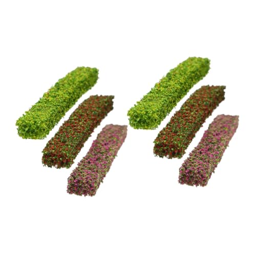 STOBOK 6st Miniatur-strauchmodell Büschel Modell Gras Modelleisenbahn Gras Miniatur-modellbäume Modelleisenbahnbäume Mini-baumstumpf Künstliches Gras Zum Basteln Grasbüschel Plastik von STOBOK