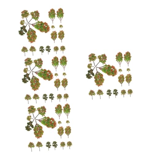STOBOK 72 STK Mikrolandschaftssimulationsbaum Kunststoffbehälter Pflanze Künstlich Kunstpflanzen Mini-landschaftsbaum Landschaftsmodellbaum Mini-plastikbäume Bäume Dekorieren Baumschmuck von STOBOK