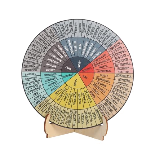 STOBOK Disc -Ornamente Gefühle Rad Dekoration Emotion Wheel Desktop Emotionale Wheel Emotionen Werkzeug Klassenzimmerdekoration von STOBOK