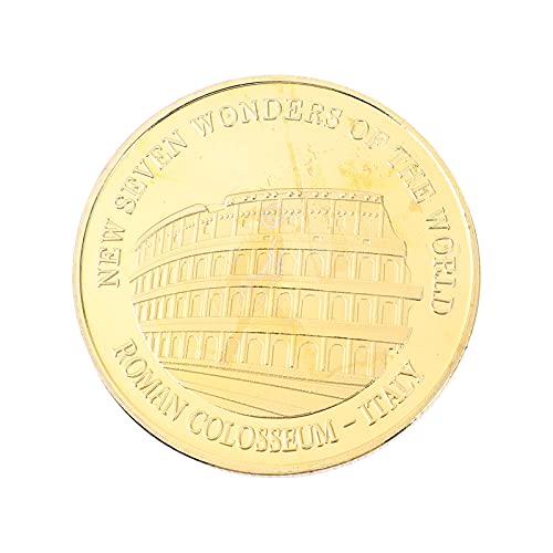STOBOK Gedenkmünze Kolosseum Rom Prägung Sieben Weltwunder Souvenir- Münze Sammlermünzen Gedenkkunst Münze für Münze Sammlung Freunde Familien Souvenir Geschenk von STOBOK