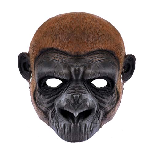 STOBOK Halloween Masken PU Schaum Affen Maske Vollgesichtsmaske von STOBOK