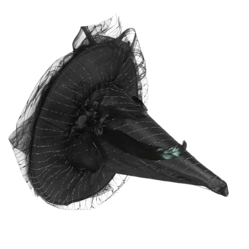 STOBOK Hexen Hut Kostüme Halloween-Hut Frauen Halloween Cosplay Hut funkeln Kessel halloween dekoration party dekoration Hexenhut mit breiter Krempe Kostüm Hexenhut Hexendekor Stoff Black STOBOK Hexen Hut Kostüme Halloween-Hut Frauen Halloween Cosplay Hut funkeln Kessel halloween dekoration party dekoration Hexenhut mit breiter Krempe Kostüm Hexenhut Hexendekor Stoff Black von STOBOK