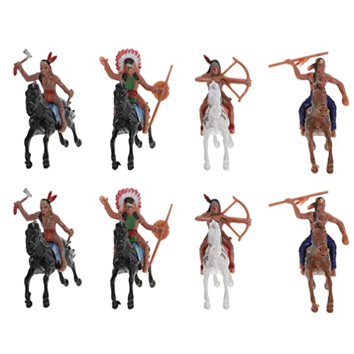 STOBOK Indian Modellfiguren Pferde Kunststoff Indianer Reiten Figuren Native American Figuren Indianer Figuren Spielset 8 Stück STOBOK Indian Modellfiguren Pferde Kunststoff Indianer Reiten Figuren Native American Figuren Indianer Figuren Spielset 8 Stück von STOBOK