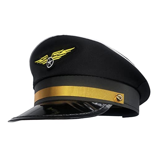 STOBOK Kapitänshut Für Kinder La Schwarzer Hut Schwarze Hüte Für Männer Hut Für Kinder Polizeihut Halloween-Matrosenhut Yachthut Hübscher Cosplay-Hut Halloween-Maskenhut STOBOK Kapitänshut Für Kinder La Schwarzer Hut Schwarze Hüte Für Männer Hut Für Kinder Polizeihut Halloween-Matrosenhut Yachthut Hübscher Cosplay-Hut Halloween-Maskenhut von STOBOK