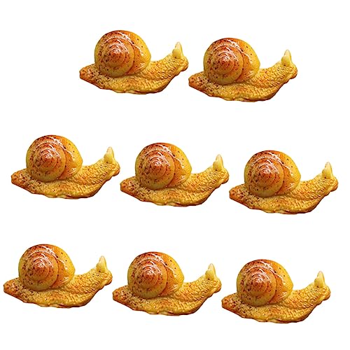 STOBOK Kleiner Schnecken Figuren 8 Stück Aus Harz Mikrolandschaftsdekoration Gartenschnecken Ornamente Kleine Schneckenstatue Für Innen Und Außenbereich Kreative Tischdeko von STOBOK