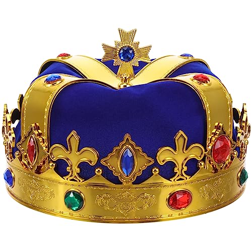 STOBOK Königshut Aus Samt – Königliche Königskrone Königskrone Zum Kindergeburtstag Goldene Kronen Mit Edelsteinen Für Kinder Und Erwachsene STOBOK Königshut Aus Samt – Königliche Königskrone Königskrone Zum Kindergeburtstag Goldene Kronen Mit Edelsteinen Für Kinder Und Erwachsene von STOBOK