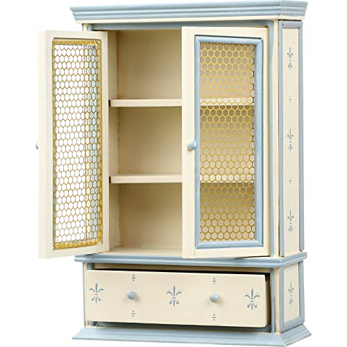 Puppenhaus Möbel 1:12, Bücherregal mit 3 Schubladen, Miniatur Schrank aus Holz, 3-stöckiges Puppenhaus Zubehör für Schlafzimmer & Wohnzimmer, Dekoration für Puppenhaus, Modell Spielzeug von STOBOK