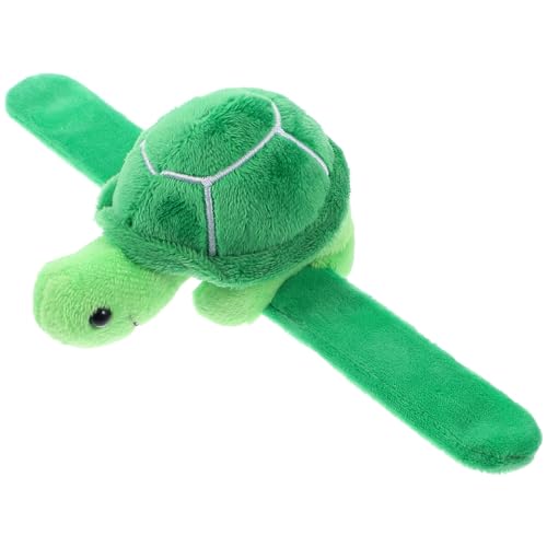 STOBOK Slap-Armband: 1 Stück Plüsch-Schnapparmbänder Schildkröten-Slap-Armband Stofftier-Slap-Armbänder Spielzeug Für Kinder Für Partygeschenke Mit Tiermotiven von STOBOK