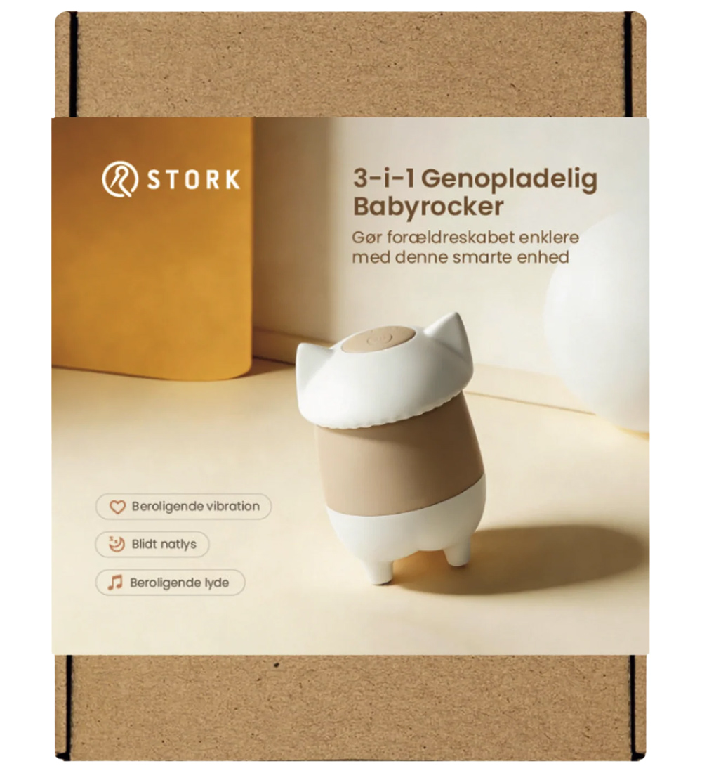 Stork Babyschaukel 3-in-1 - Beige/Weiß - STORK - One Size - Zubehör von STORK